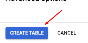 Иллюстрация: Создание таблиц в Google BigQuery через UI, также через оператор CREATE table