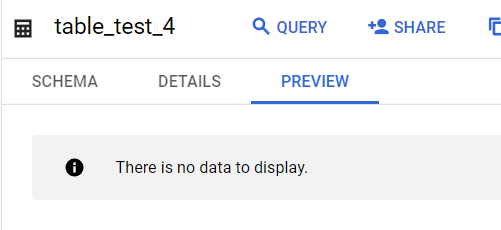 Иллюстрация: Создание таблиц в Google BigQuery через UI, также через оператор CREATE table