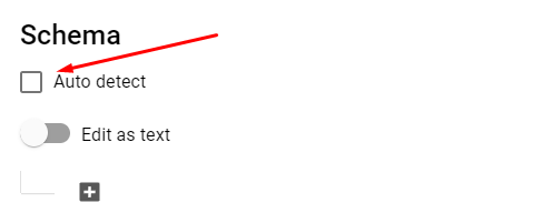 Иллюстрация: Создание таблиц в Google BigQuery через UI, также через оператор CREATE table