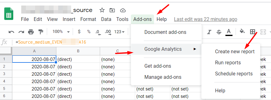 Иллюстрация: Автоматизация выгрузки данных из Google Analytics в Google Sheets, далее в Google BigQuery
