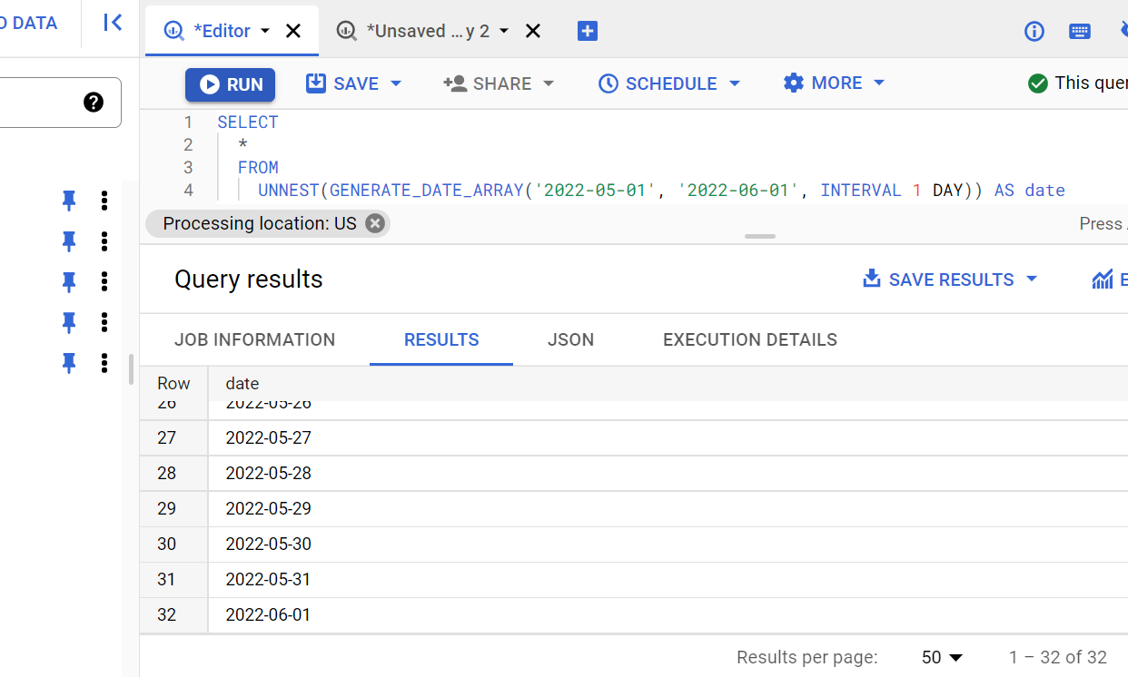 Иллюстрация: Работа с Google BigQuery Date и Timestamp