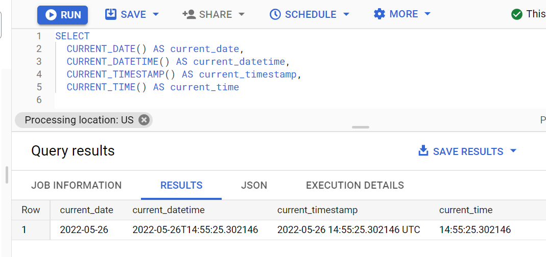 Иллюстрация: Работа с Google BigQuery Date и Timestamp