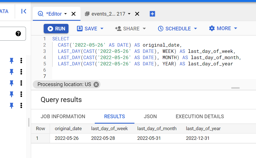 Иллюстрация: Работа с Google BigQuery Date и Timestamp