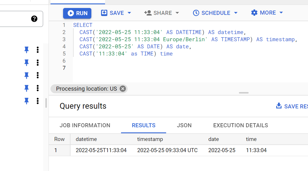 Иллюстрация: Работа с Google BigQuery Date и Timestamp