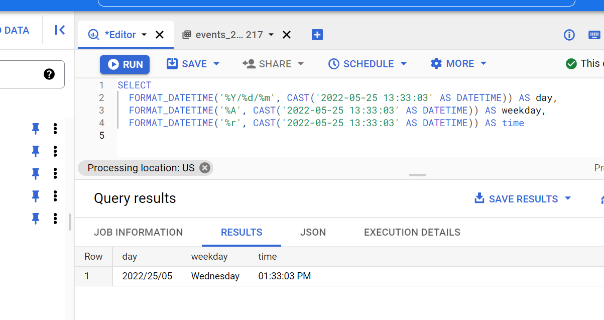 Иллюстрация: Работа с Google BigQuery Date и Timestamp