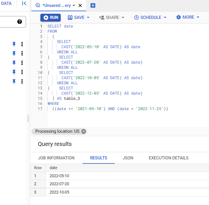 Иллюстрация: Работа с Google BigQuery Date и Timestamp