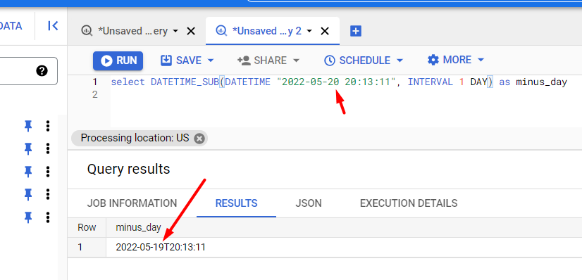 Иллюстрация: Работа с Google BigQuery Date и Timestamp